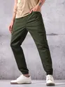 Crocodile Green Men?s Cargo Jogger Pants