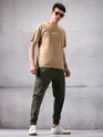 Crocodile Green Men?s Cargo Jogger Pants