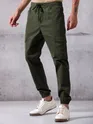 Crocodile Green Men?s Cargo Jogger Pants