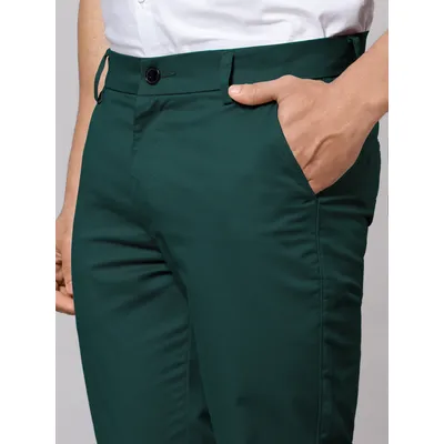 Dark Green Chinos for Men