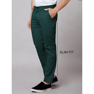 Dark Green Chinos for Men