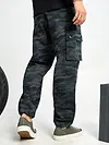 Dark Grey Camo Cargo Pants for Men