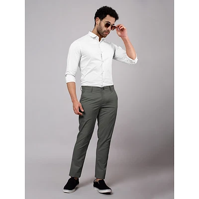 Dark Grey Chinos for Men
