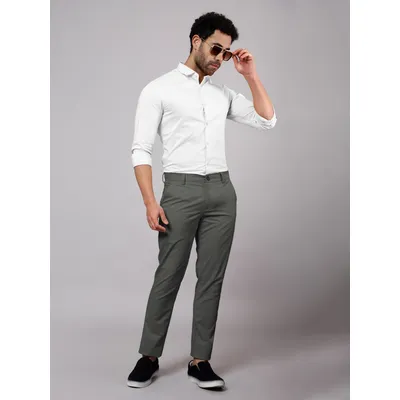 Dark Grey Chinos for Men