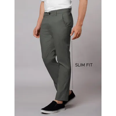 Dark Grey Chinos for Men