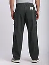 Dark Grey Elasticated Cargo Pants