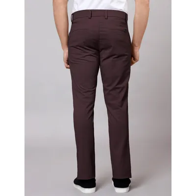 Dark Maroon Chinos for Men