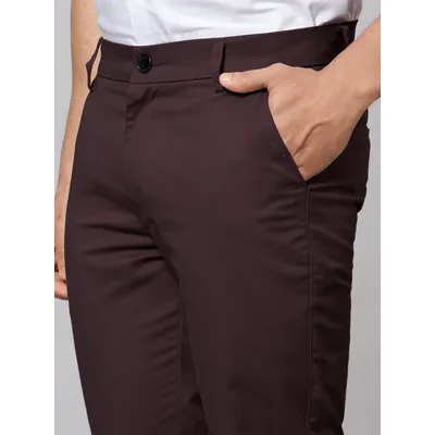 Dark Maroon Chinos for Men