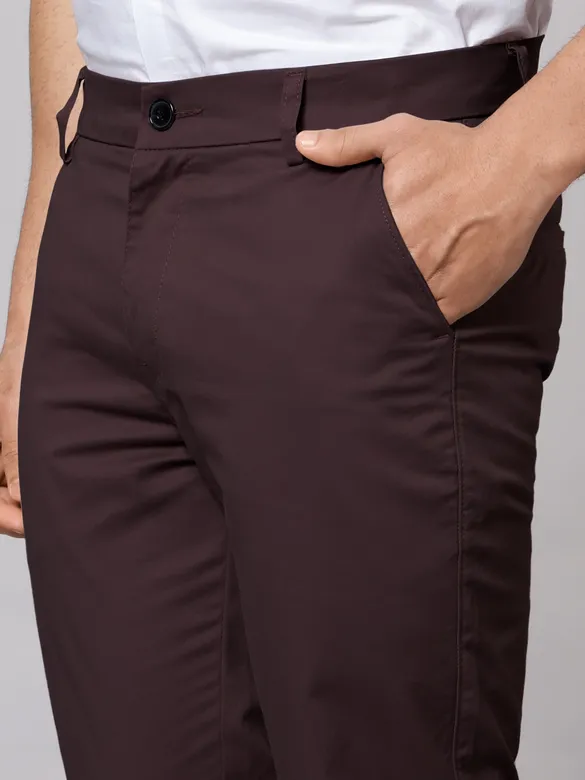 Dark Maroon Chinos for Men