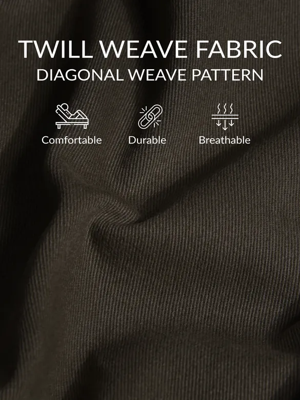 Darkest Brown Regular-fit Chino Pants