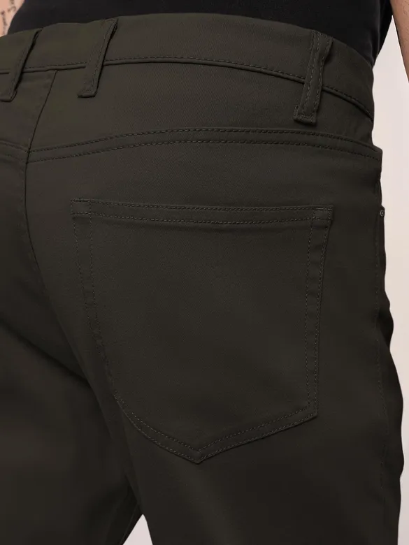 Darkest Brown Regular-fit Chino Pants