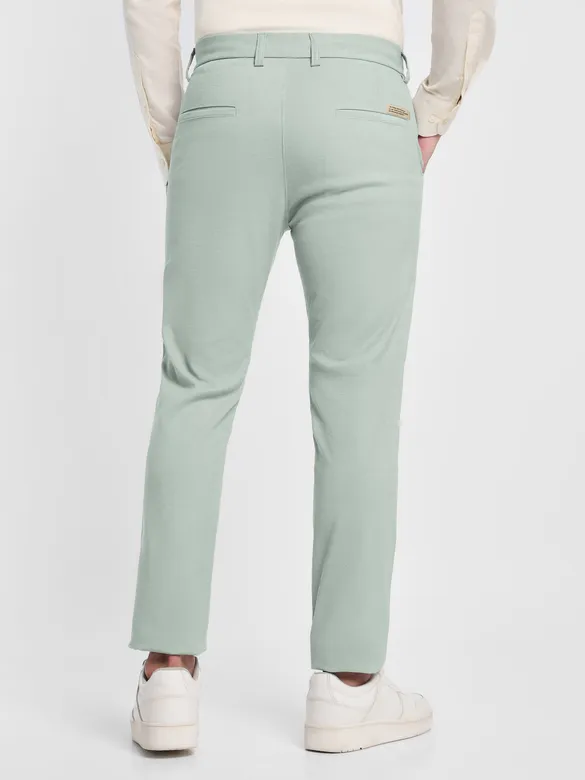 Faded Green Linen Pants for Men