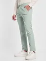 Faded Green Linen Pants for Men