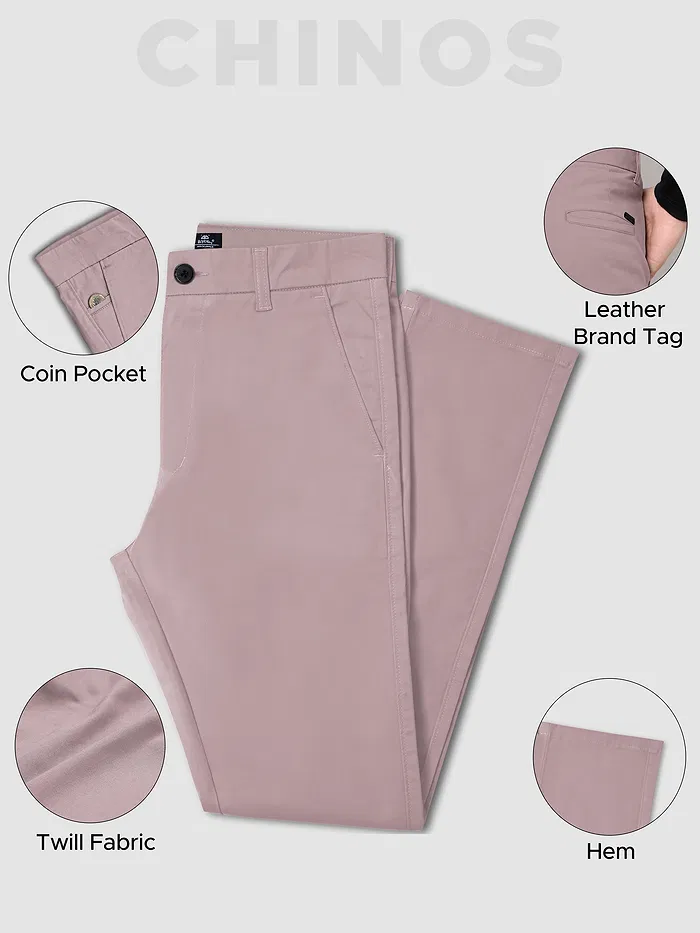 Faded Pink Chinos for Men