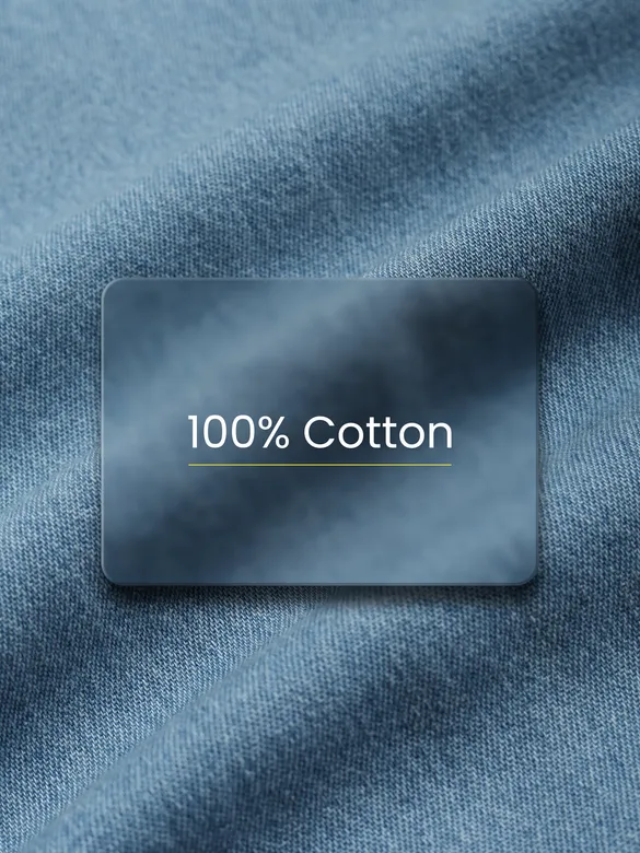 Light Blue Ombre Denim Shirt For Men