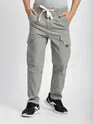 Light Grey Cut and Sew Cargo Pants