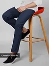 Midnight Blue Slim-Fit Trousers