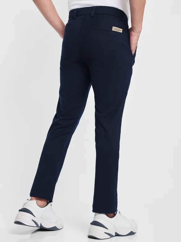 Midnight Blue Linen Pants for Men