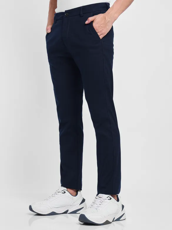 Midnight Blue Linen Pants for Men
