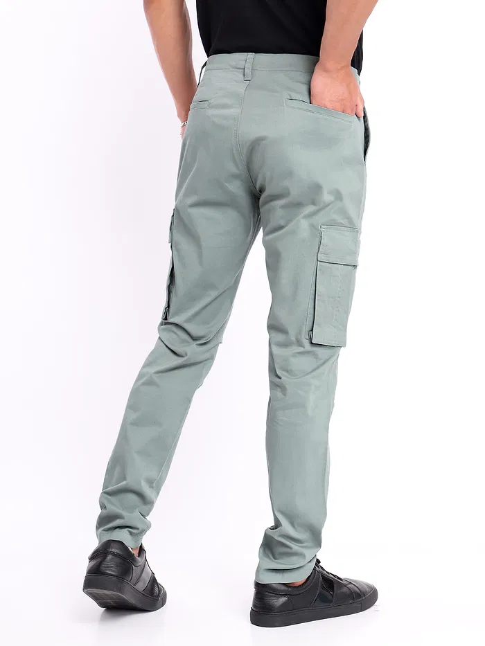 Mist Grey Signature Cargo Pants