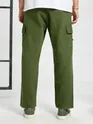 Olive Green Oversized Cargo Pants for Men