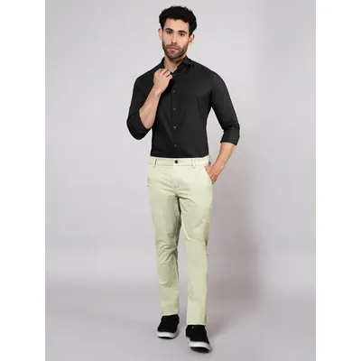 Pale Green Chinos for Men