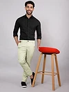 Pale Green Chinos for Men