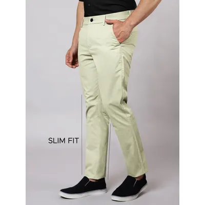 Pale Green Chinos for Men