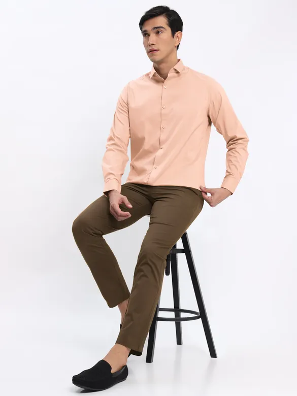 Peanut Brown Chinos for Men