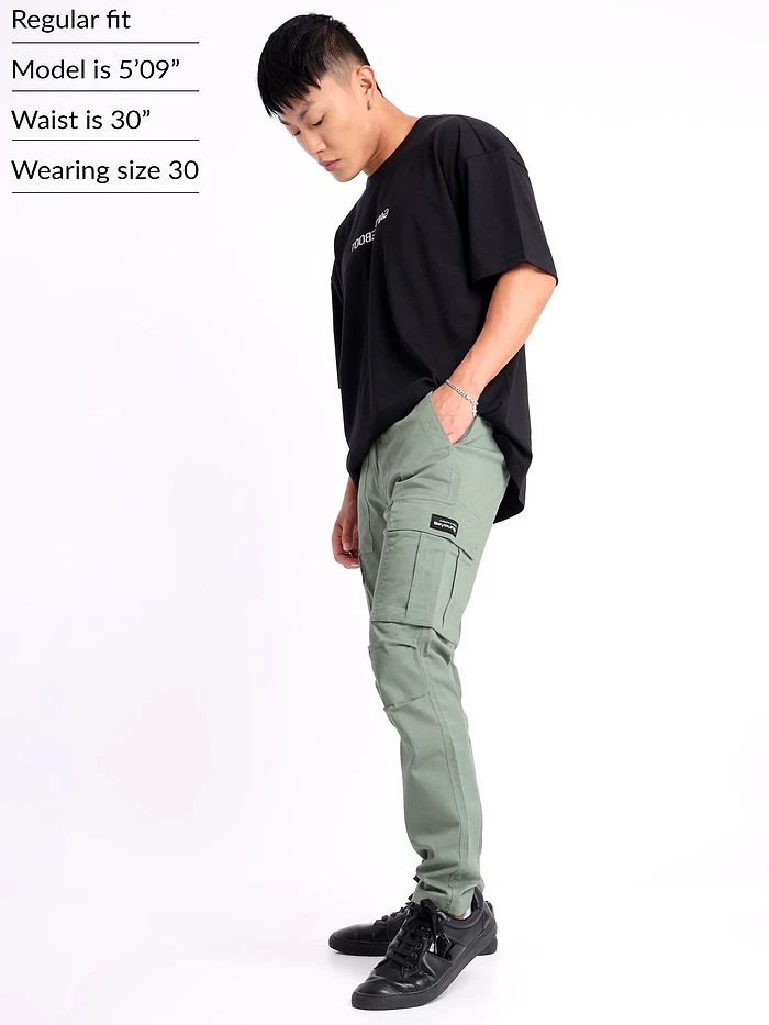 Pistachio Green Signature Cargo Pants