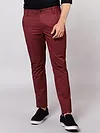 Red Wine Formal Pants for Men, 