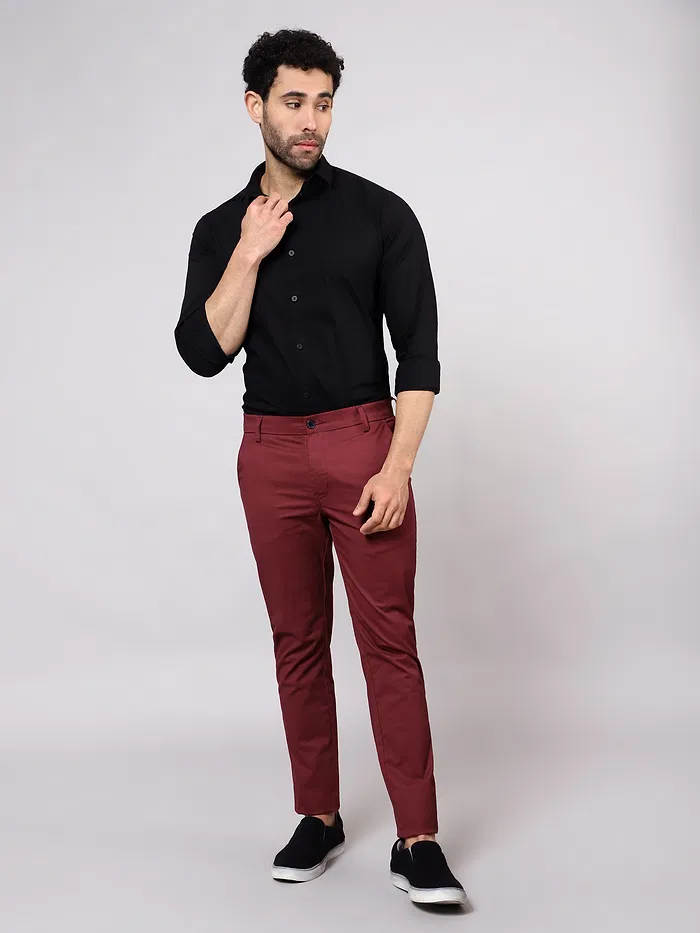 Red Wine Chinos for Men