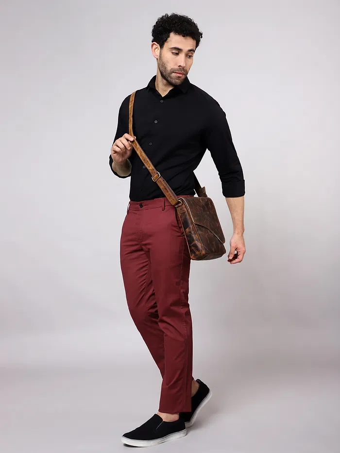 Red Wine Chinos for Men