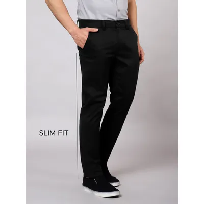 Rich Black Chinos for Men