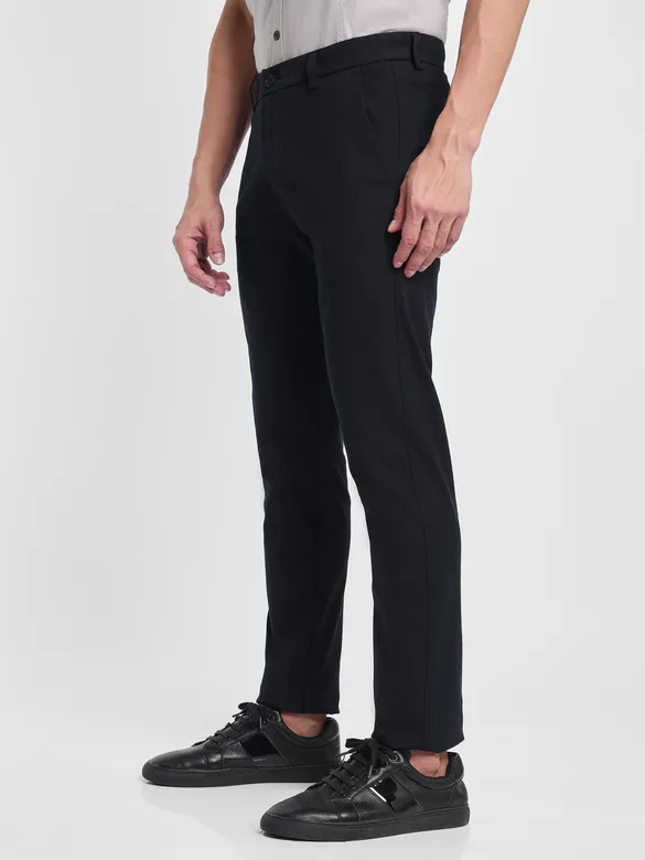 Rich Black Linen Pants for Men