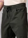 Rifle Green Cut and Sew Cargo Men Jogger Pants