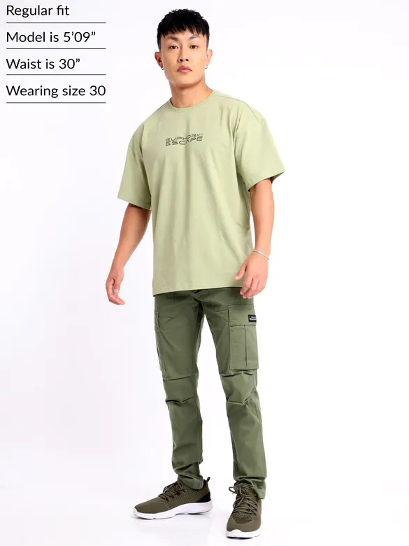 Sage Green Signature Cargo Pants