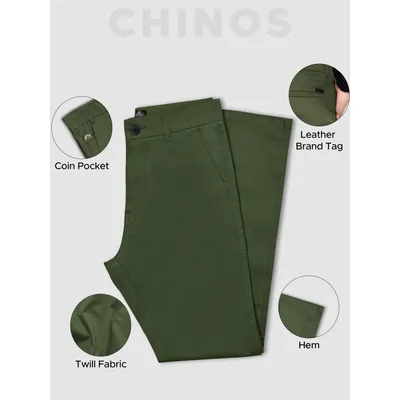 Sage Green Chinos for Men