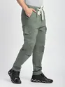 Sage Green Cut and Sew Cargo Pants