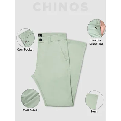 Seafoam Green Chinos for Men