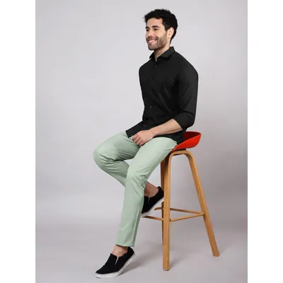 Seafoam Green Chinos for Men