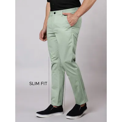 Seafoam Green Chinos for Men