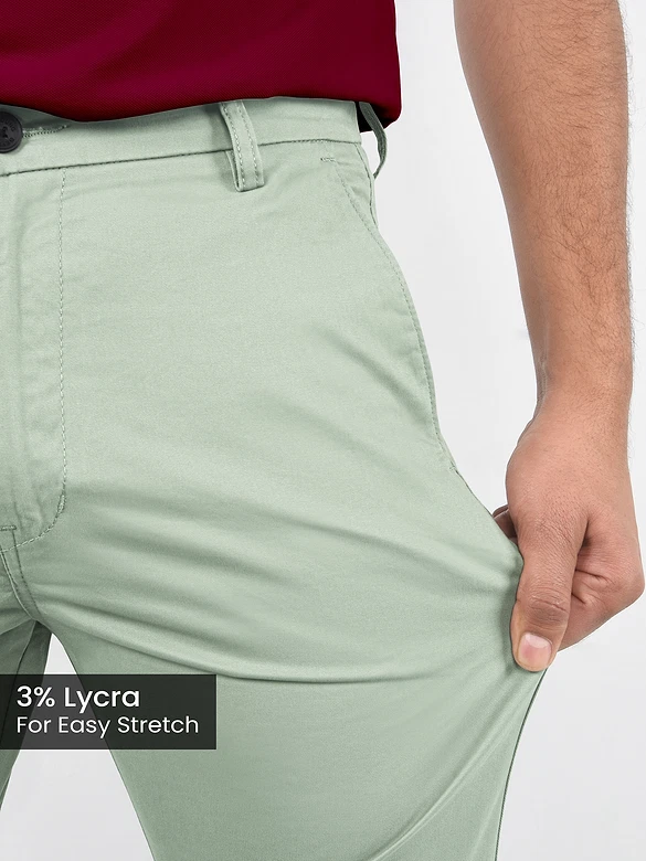 Seafoam Green Chino Pants