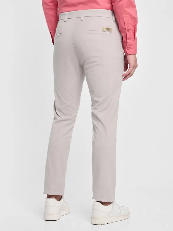 Silver Grey Linen Pants for Men