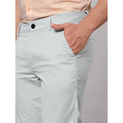 Silvery White Chinos for Men