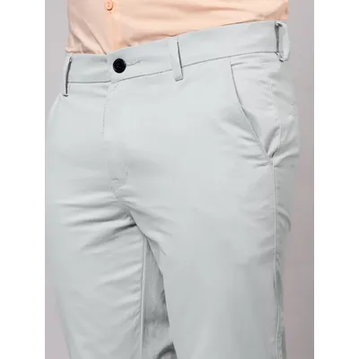 Silvery White Chinos for Men