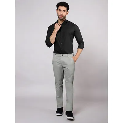 Space Grey Chinos for Men