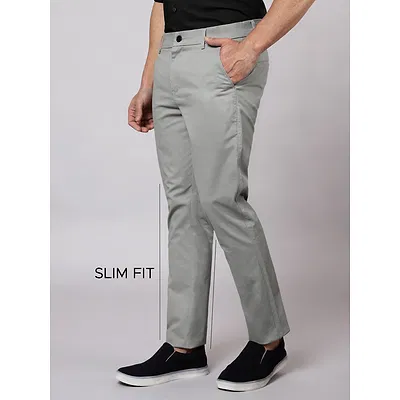 Space Grey Chinos for Men