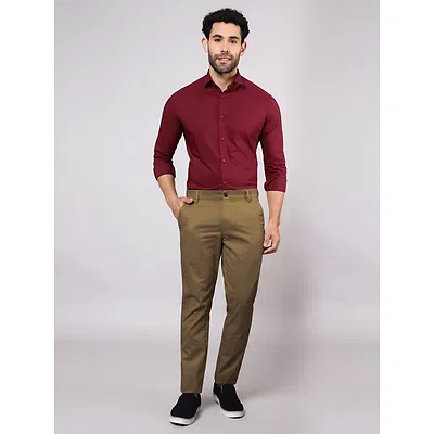 Wood Brown Chinos for Men