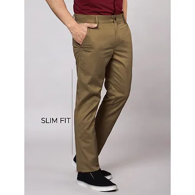 Wood Brown Chinos for Men